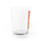 世界の絵画アートグッズの伊藤若冲《紅葉小禽図》 Water Glass :left