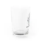 Andiamoの白いやつら（黒） Water Glass :left