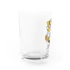 イラストレーター平戸三平のトラのトラベラー Water Glass :left