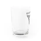 NIKORASU GOのユーモアメッセージデザイン「元気だせよ」 Water Glass :left