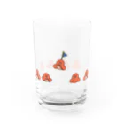 nou(のう)の長い列のタコさんウインナーズ Water Glass :left