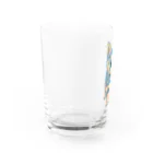 chaCo life with color&natureの油絵カラフル黒シバっ子 Water Glass :left