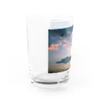 sheep-sの夕焼けと鳥 Water Glass :left