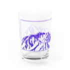 まつのき商店の槍穂高連峰　青ペン Water Glass :left