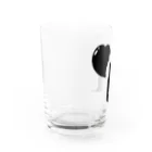 犬かもなのと猫のはずのハート Water Glass :left