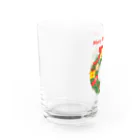 Baby Tigerのキュートなクリスマスリース Water Glass :left