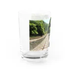 Love Trainの駅舎と線路と… Water Glass :left