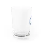 じぇ。のじぇ。の青ロゴ Water Glass :left