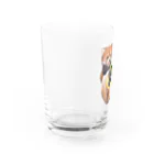 aiart aimiのブルーベリーデニッシュとレッサーパンダ Water Glass :left