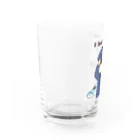 ちたろうイラストショップののりもの大好きボーイ Water Glass :left