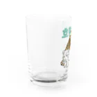 LalaHangeulの虎の仔たちは仲良しです　ハングルデザイン Water Glass :left