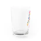 紅型キジムナー工房・コトリンチュの 紅型柄(枝垂れ桜) Water Glass :left