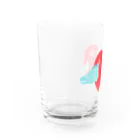 日之出屋のウツボさんとリンゴ Water Glass :left