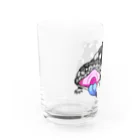 もむのふの爬虫類グッズやさんのマツカサトカゲちゃん Water Glass :left