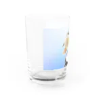 ちびたん工房のジョウビタキ Water Glass :left