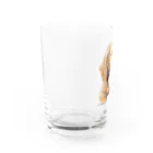 しの.＠流浪創具師EMANONの顔上げミニチュアダックス Water Glass :left