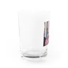 盛り塩 盛子(もりじお もりこ)の陽キャなつこグラス Water Glass :left