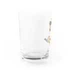 イケガメ シノのウサギとカメ Water Glass :left