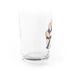 レパード君ショップの手に「汗」握る Water Glass :left