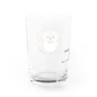 イラスト MONYAAT のCT08ol ぽめるはポメラニアンＡ Water Glass :left