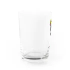 LalaHangeulの　風に吹かれるイワトビペンギンさん(文字無しバージョン Water Glass :left