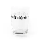 緋月のモノトーンオランダ Water Glass :left