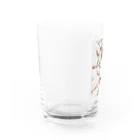 シベリアンハスキーとlemonの木のlemonの木 Water Glass :left