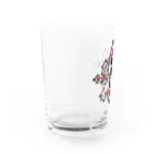 Alba spinaの偶像崇拝　赤 Water Glass :left