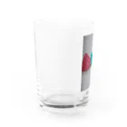 ねこの森でお散歩のキラキラ立体リボン Water Glass :left