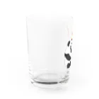 LalaHangeulの「パンだ」とつぶやく子パンダ Water Glass :left