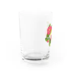 ekoeko ショップのサザンカとメジロ グラス Water Glass :left