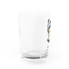 🤍一ノ瀬 彩 🐇⸒⸒ suzuri支店🤍のちびキャラ/FUNKYTYPE【一ノ瀬彩】 Water Glass :left