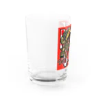 oekaki/ROUTE ONEのスケボーと猿とオーリー Water Glass :left