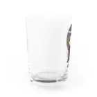 🤍一ノ瀬 彩 🐇⸒⸒ suzuri支店🤍のちびキャラ/SCHOOLTYPE:黒【一ノ瀬彩】 Water Glass :left