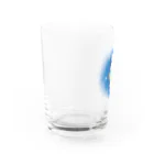 大天使のシロクマとペンギン（水彩） Water Glass :left