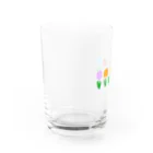 "hand omame" HAPPY Factory from SUZURIのBlooming flowers for colorful Water Glass :left