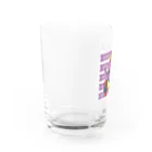 Biliのピンクの象がみえる Water Glass :left