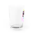 ちびっこママのやる気のないピンク鬼 Water Glass :left