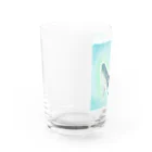 仁音-ninon-絵言葉のクジラの結ちゃん Water Glass :left