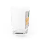 noe_to_meg (ノエとめぐ)の北欧テキスタイル風【縦A 】× golden retriever Water Glass :left