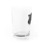 スナック半ばをすぎての睨みネコ' Water Glass :left