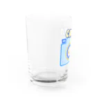 charlolのcamera ブルー Water Glass :left