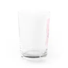 R’sのピンクのチューリップ Water Glass :left