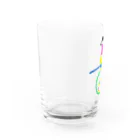 着ぐるみ＆calligraphyの愛ある未来へ『へいわちゃん』 Water Glass :left