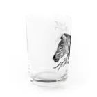 ZIGZIG CIDER GRAPHICのシマのウマトラ Water Glass :left