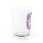 みきぞーん｜保護猫 ミッキー画伯と肉球とおともだちのrui&ram ×お花畑 Water Glass :left