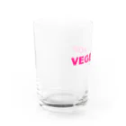 VEGE SHOPのVEGE SHOP ピンク文字 Water Glass :left