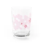 uzi_macchoの麻の葉-桜 Water Glass :left