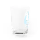 スマイルスタイルの我こそはオウサマ(ペンギン)アイスブルー Water Glass :left