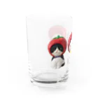 marumaruちゃん工房の木彫りの猫たち🍅🍎🍓 Water Glass :left